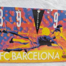 Coleccionismo deportivo: (LLL) ABONO ASIENTO FC BARCELONA AÑO/TEMPORADA 1989-90