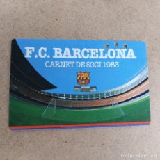 Coleccionismo deportivo: FC. BARCELONA - CARNET SOCI 2º TRIMESTRE 1983