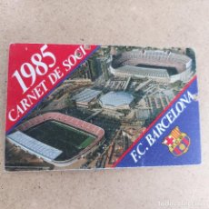 Coleccionismo deportivo: FC. BARCELONA - CARNET SOCI 4º TRIMESTRE 1985