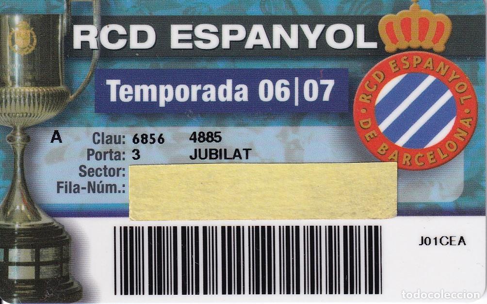 Sports collectibles: CARNET DEL DEPORTIVO ESPA&Ntilde;OL DEL A&Ntilde;O 2006/07 JUBILAT (FUTBOL-FOOTBALL) ESPANYOL