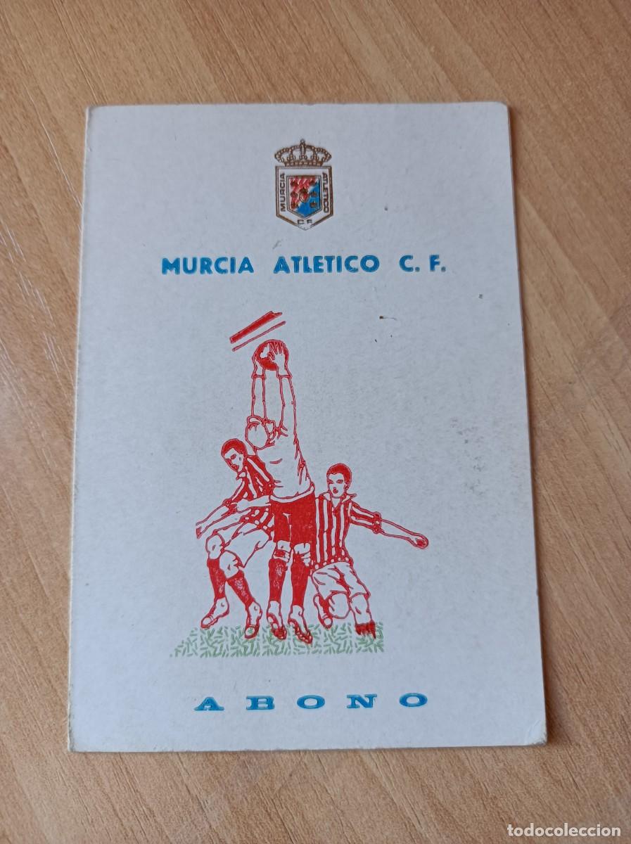 Sports collectibles: Carnet f&uacute;tbol Murcia Atl&eacute;tico 1986-77