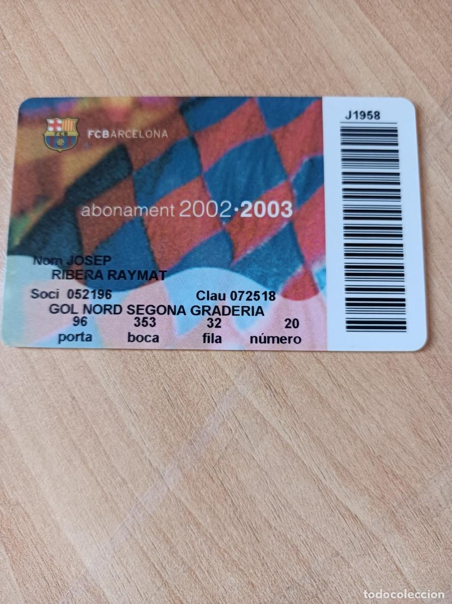 Sports collectibles: Carnet F.C. Barcelona 2002-03