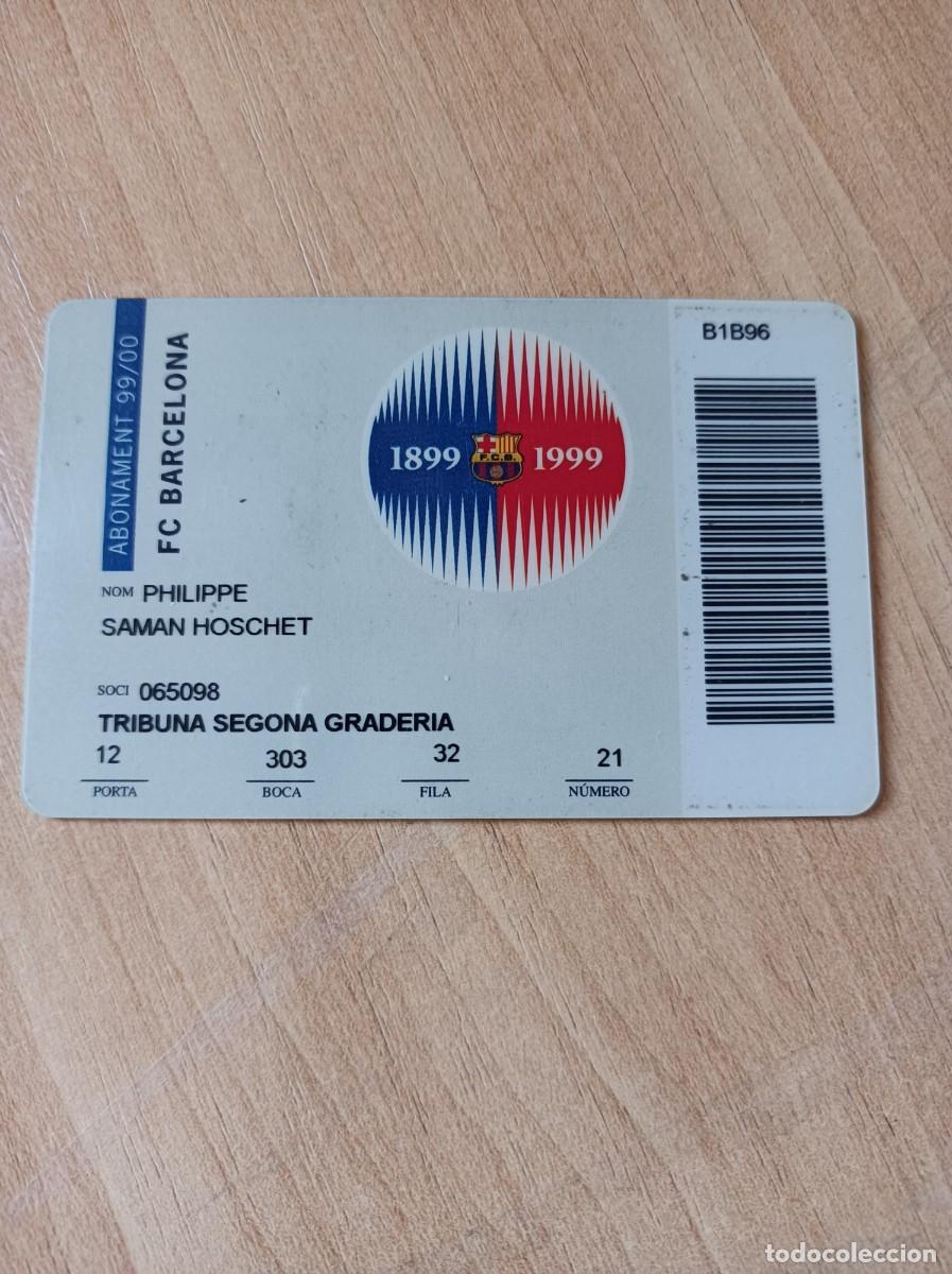 Sports collectibles: Carnet F.C. Barcelona 1999-00
