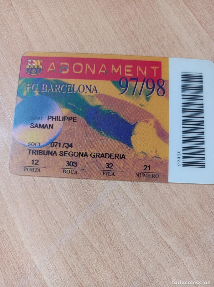 Sports collectibles: Carnet F.C. Barcelona 1997-98