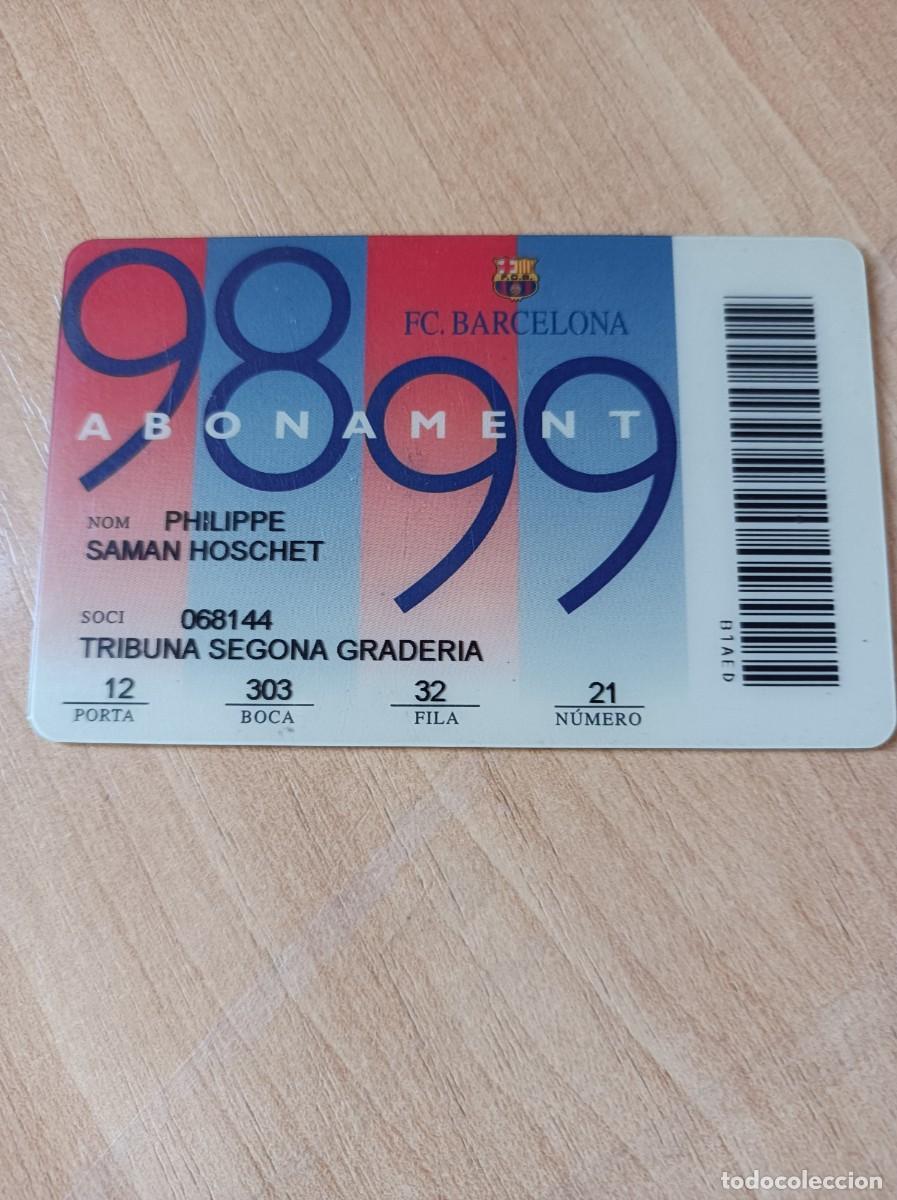Sports collectibles: Carnet F.C. Barcelona 1998-99