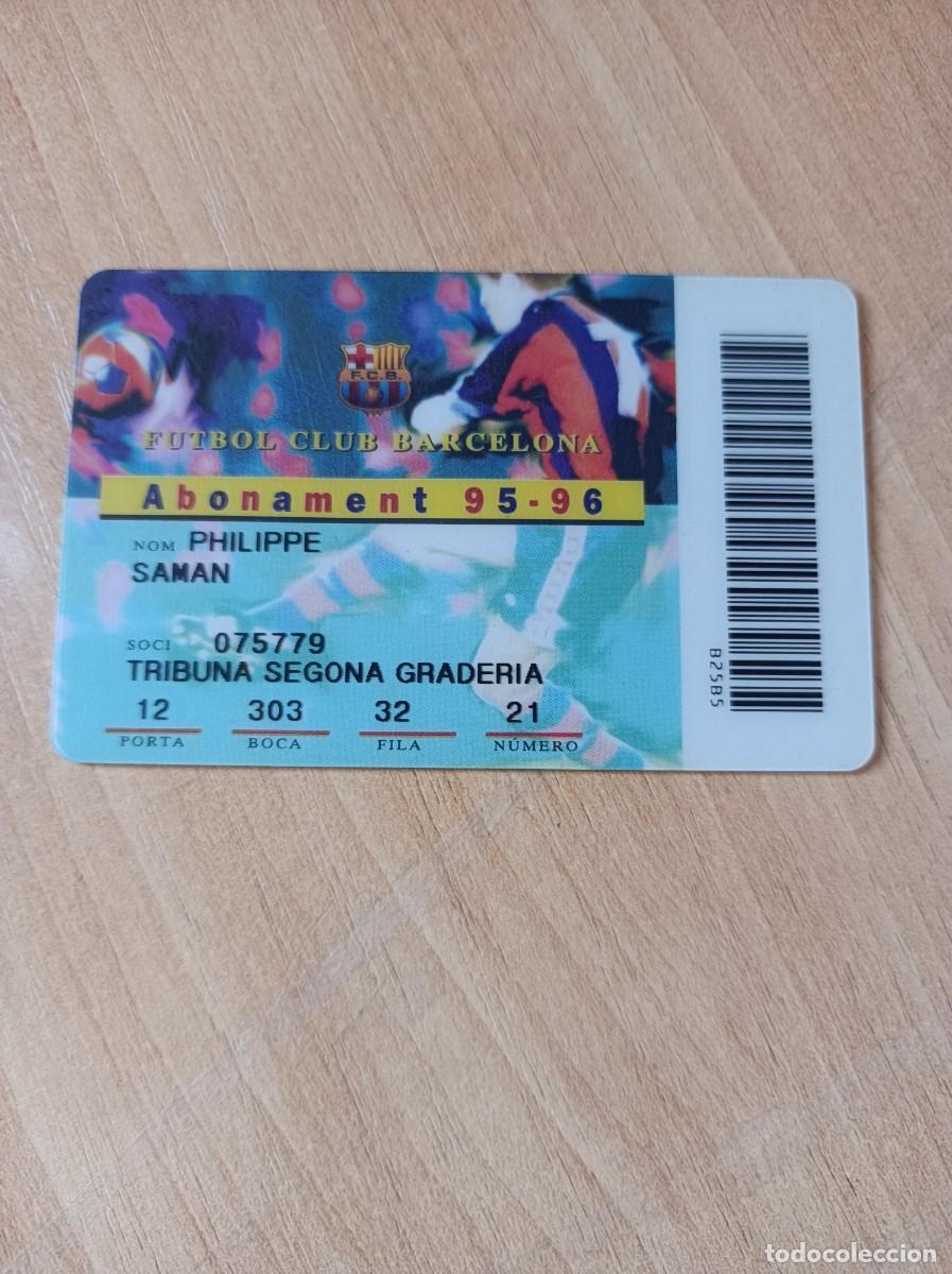 Sports collectibles: Carnet F.C. Barcelona 1995-96