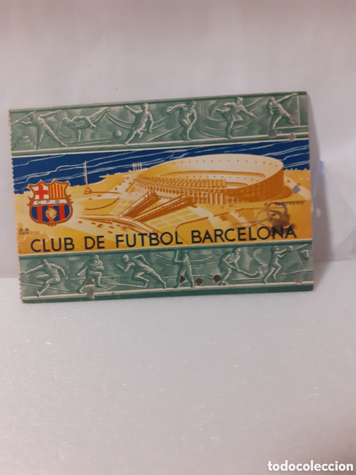 Sammelleidenschaft Sport: FUTBOL CLUB BARCELONA CARNET 2 TRIMESTRE 1956