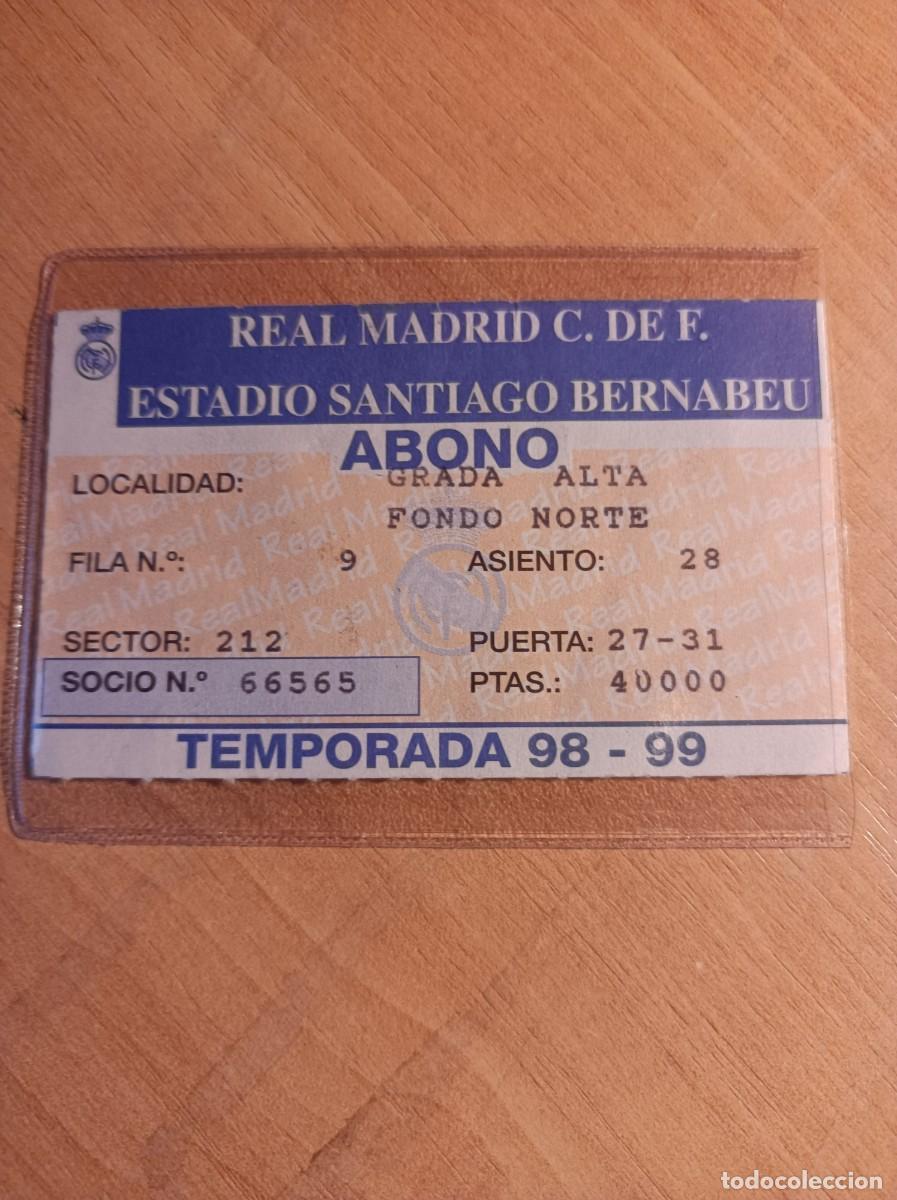 Sammelleidenschaft Sport: Carnet Real Madrid 1998-99