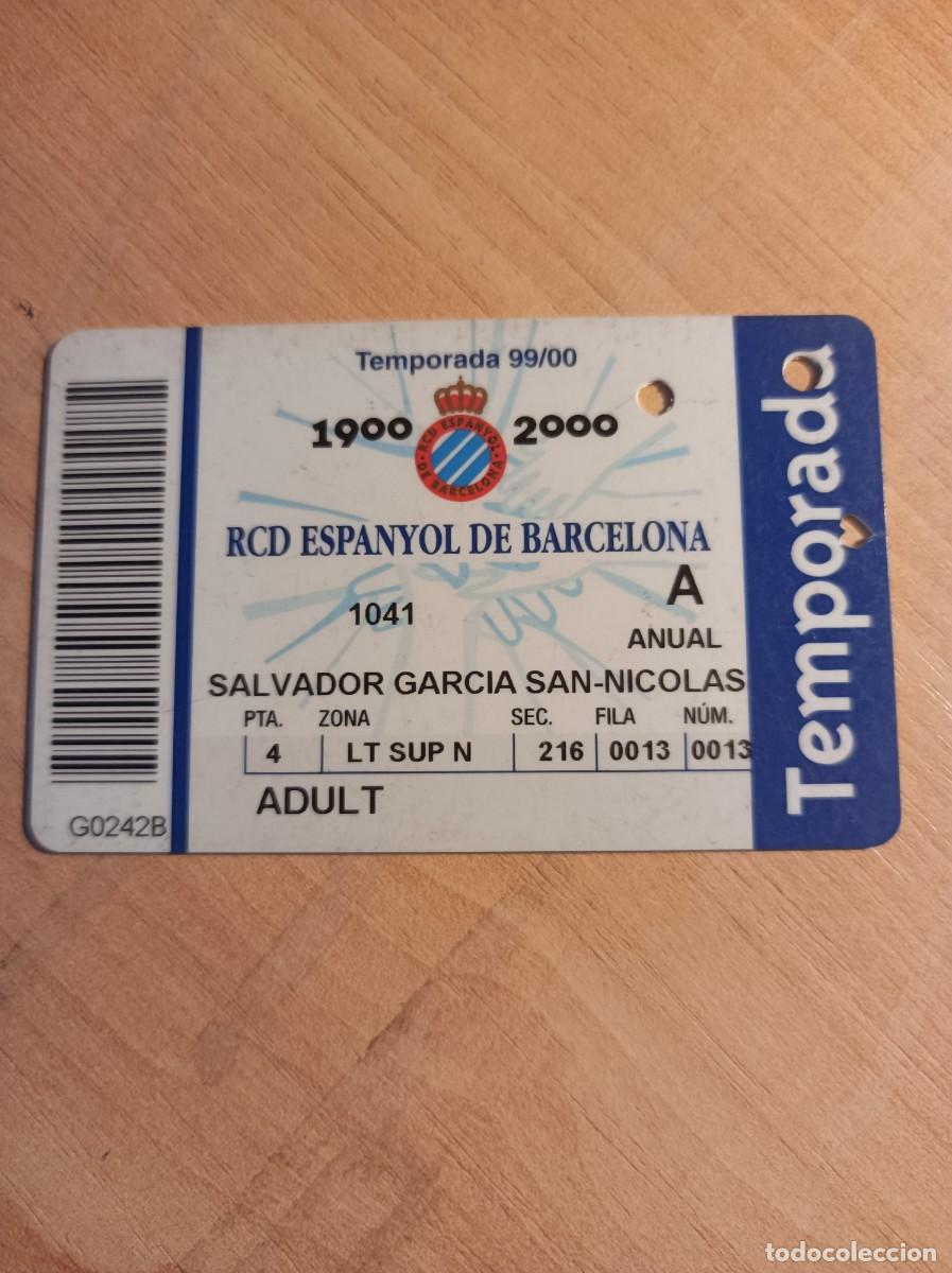 Sammelleidenschaft Sport: Carnet RCD Espanyol 1999-00