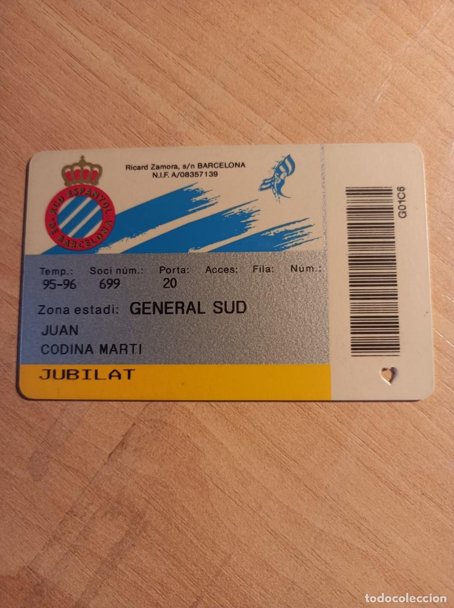 Sammelleidenschaft Sport: Carnet RCD Espanyol 1995-96