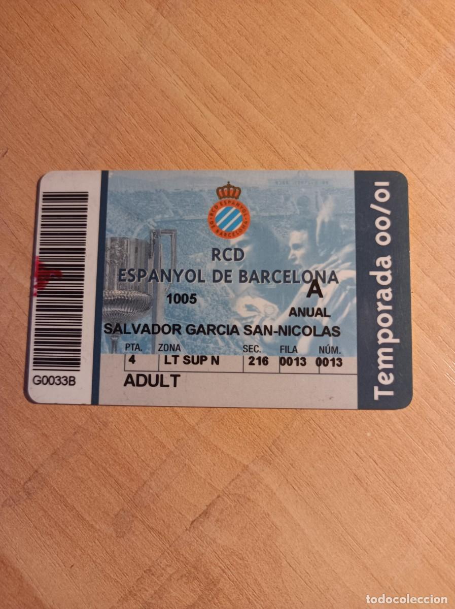 Sammelleidenschaft Sport: Carnet RCD Espanyol 2000-01