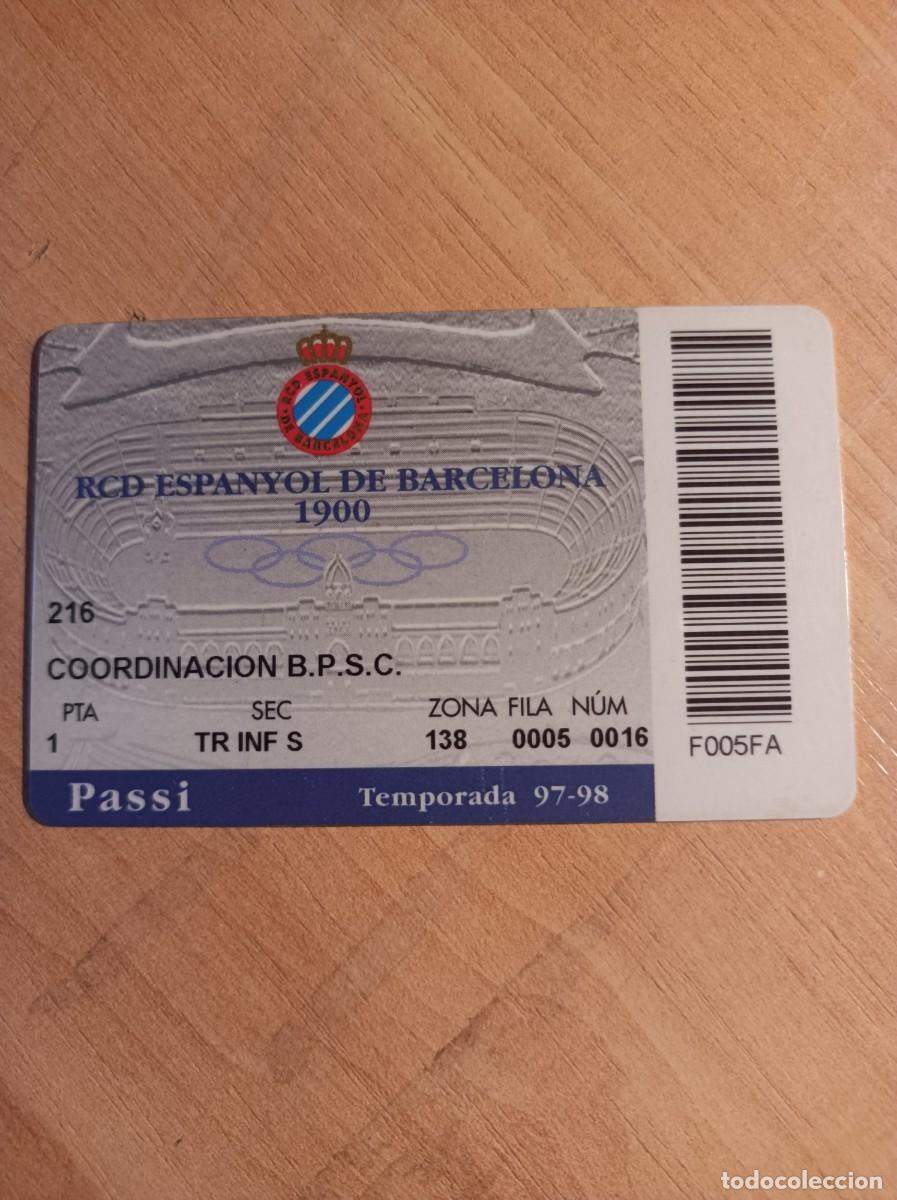 Sammelleidenschaft Sport: Carnet RCD Espanyol 1997-98