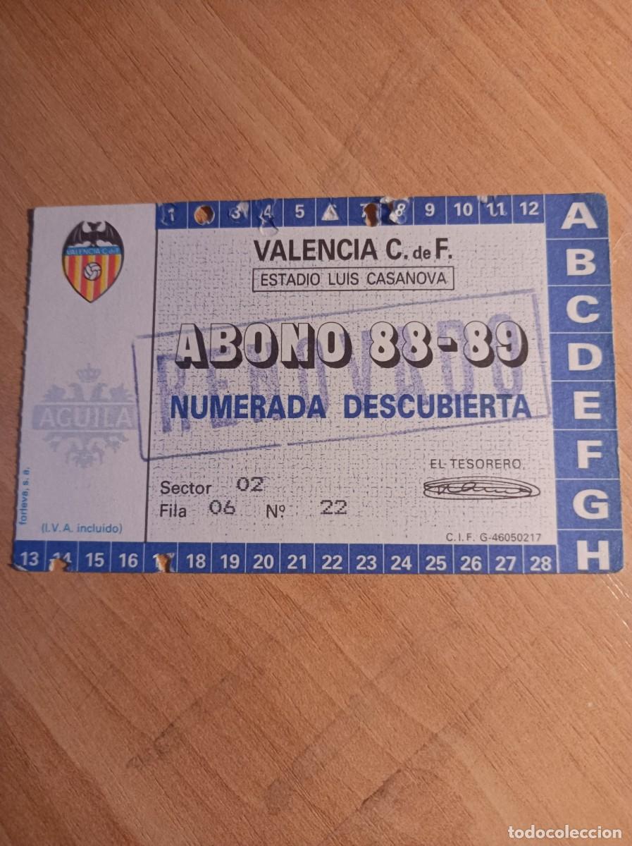 Sammelleidenschaft Sport: Carnet Valencia CF 1988-89