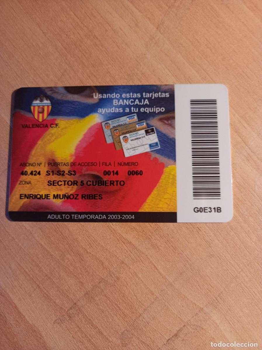 Sammelleidenschaft Sport: Carnet Valencia C.F. 2003-04
