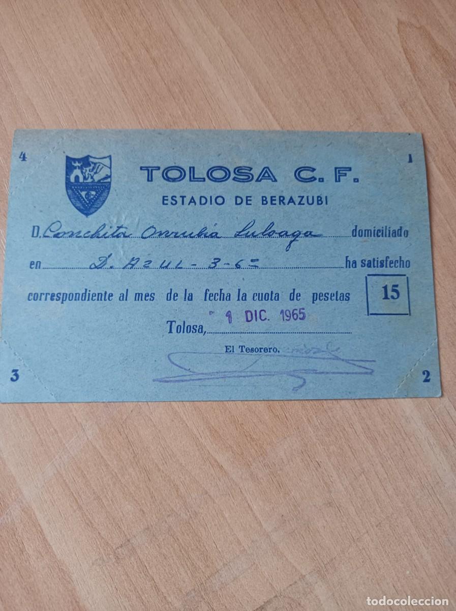 Sports collectibles: Carnet Tolosa CF 1965