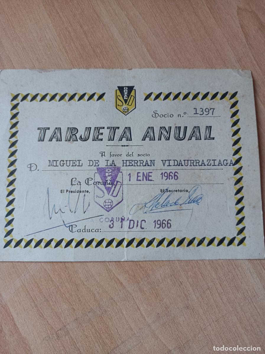 Sports collectibles: Carnet f&uacute;tbol SD Orz&aacute;n ( A Coru&ntilde;a) 1966