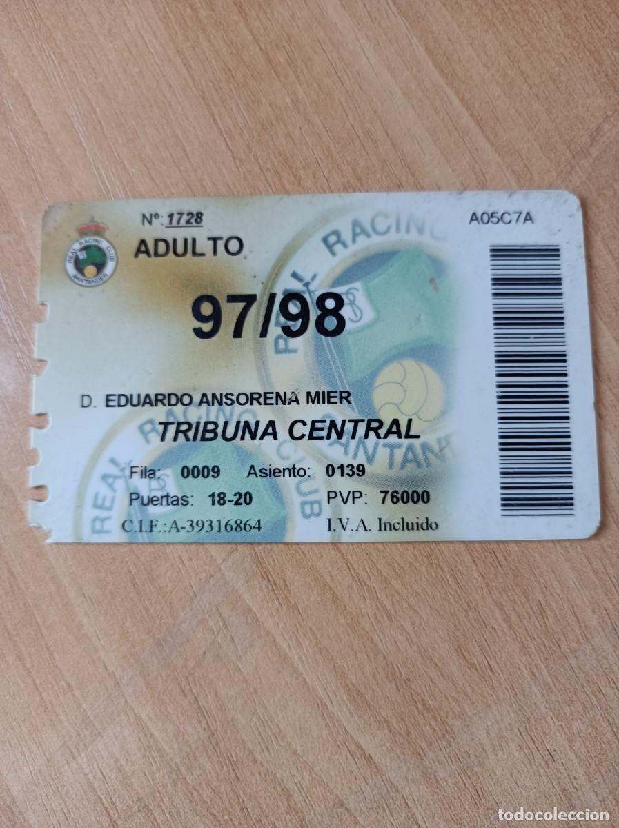 Sammelleidenschaft Sport: Carnet R&aacute;cing de Santander 1997-98