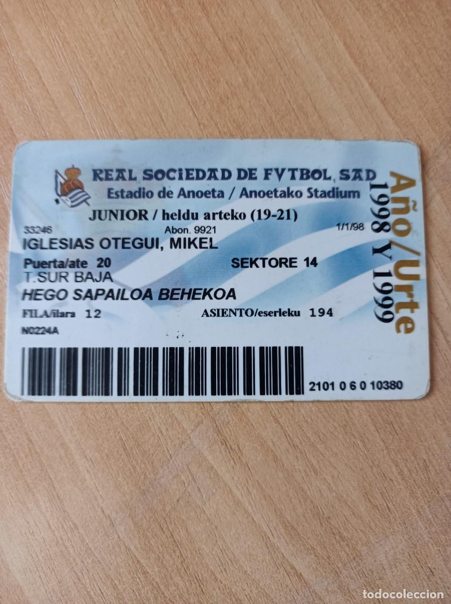 Sammelleidenschaft Sport: Carnet Real Sociedad 1998-99