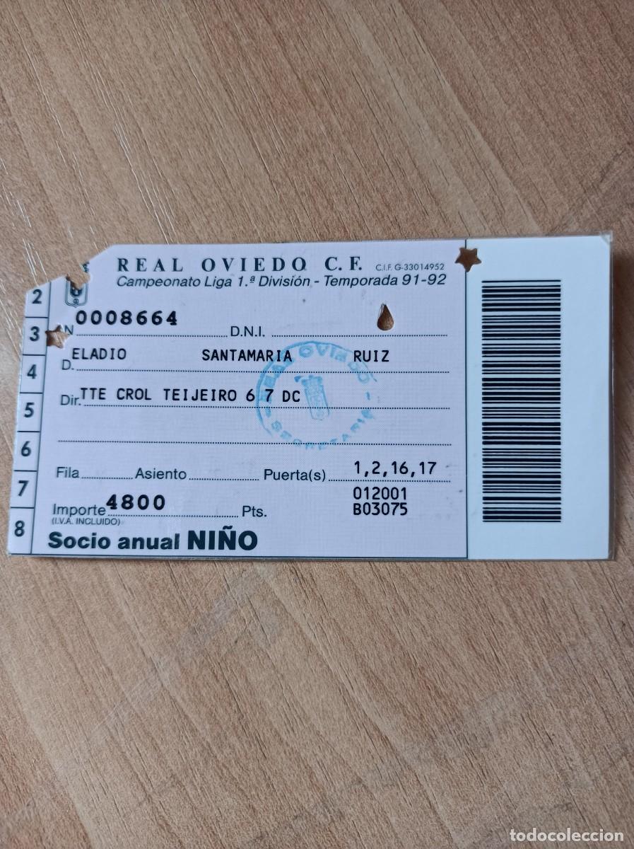Sammelleidenschaft Sport: Carnet Real Oviedo 1991-92
