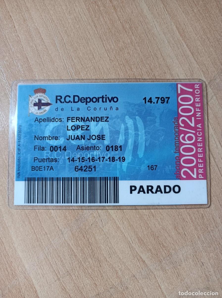 Sammelleidenschaft Sport: Carnet Deportivo de La Coru&ntilde;a 2006-07