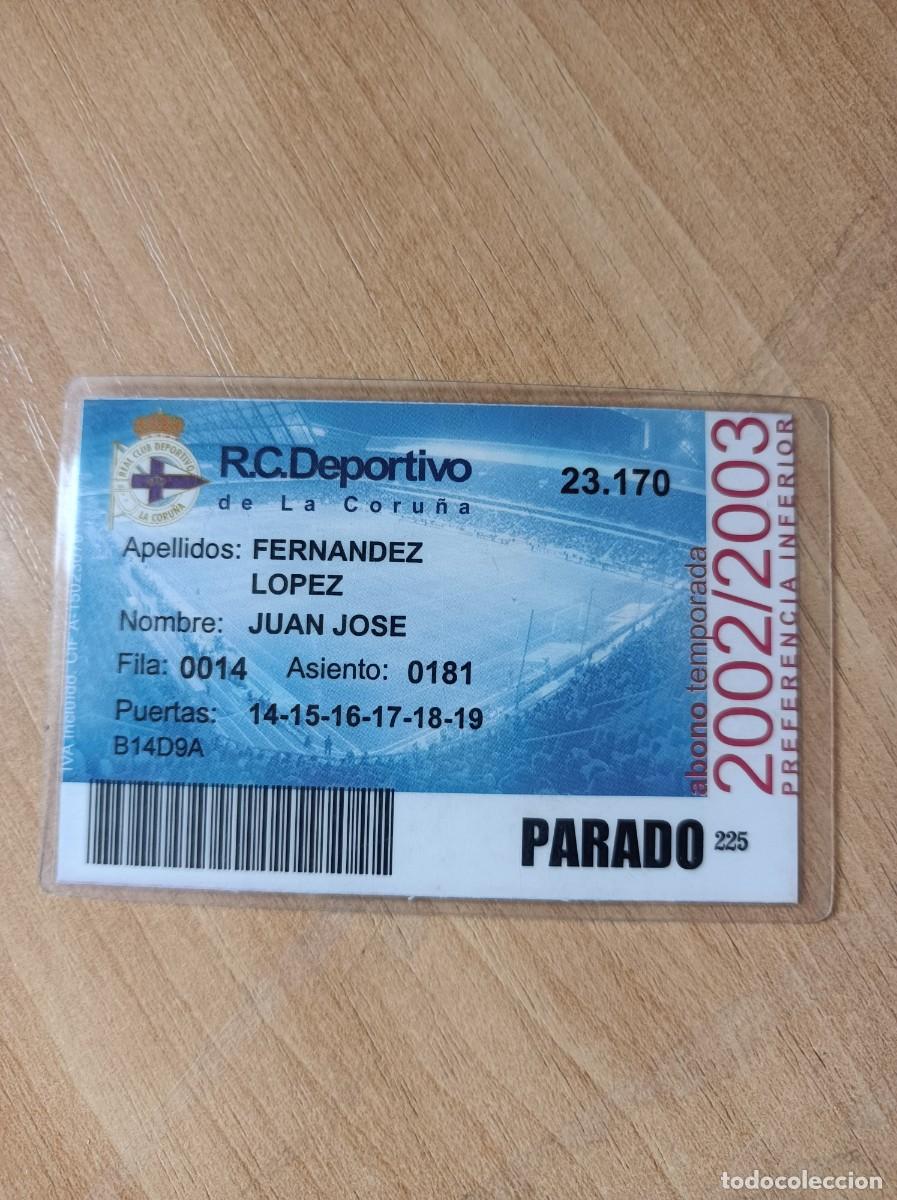 Sammelleidenschaft Sport: Carnet Deportivo de La Coru&ntilde;a 2002-03