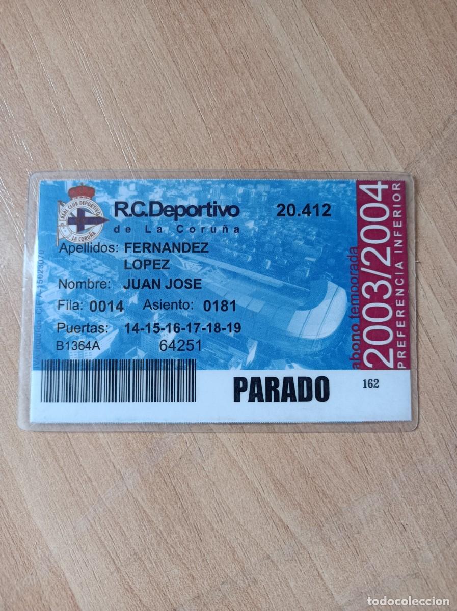 Sammelleidenschaft Sport: Carnet Deportivo de La Coru&ntilde;a 2003-04
