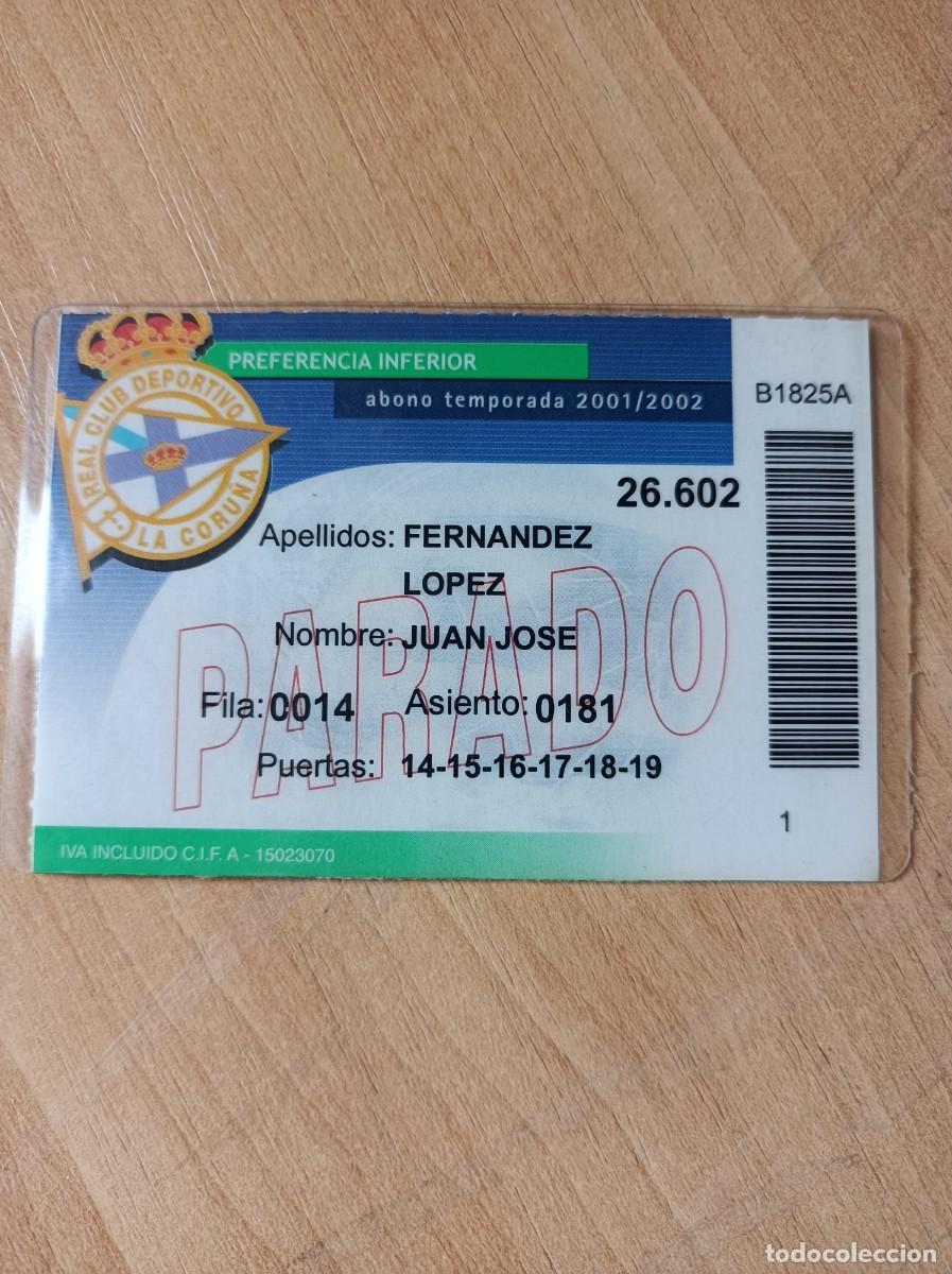 Sammelleidenschaft Sport: Carnet Deportivo de La Coru&ntilde;a 2001-02