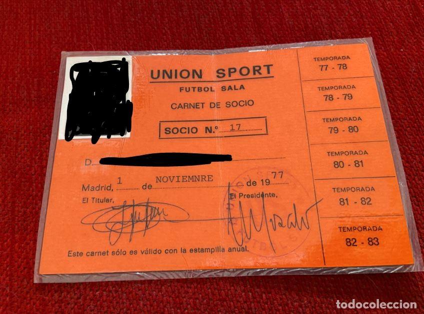 Sammelleidenschaft Sport: R25949 CARNET SOCIO ABONO UNION SPORT FUTBOL SALA 1977 1978 1979 1980 1981 1982 1983