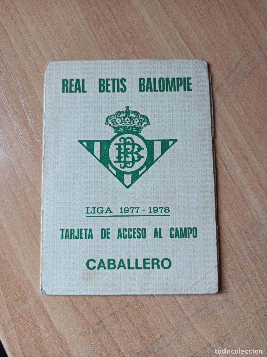 Sports collectibles: Carnet Real Betis 1977-78