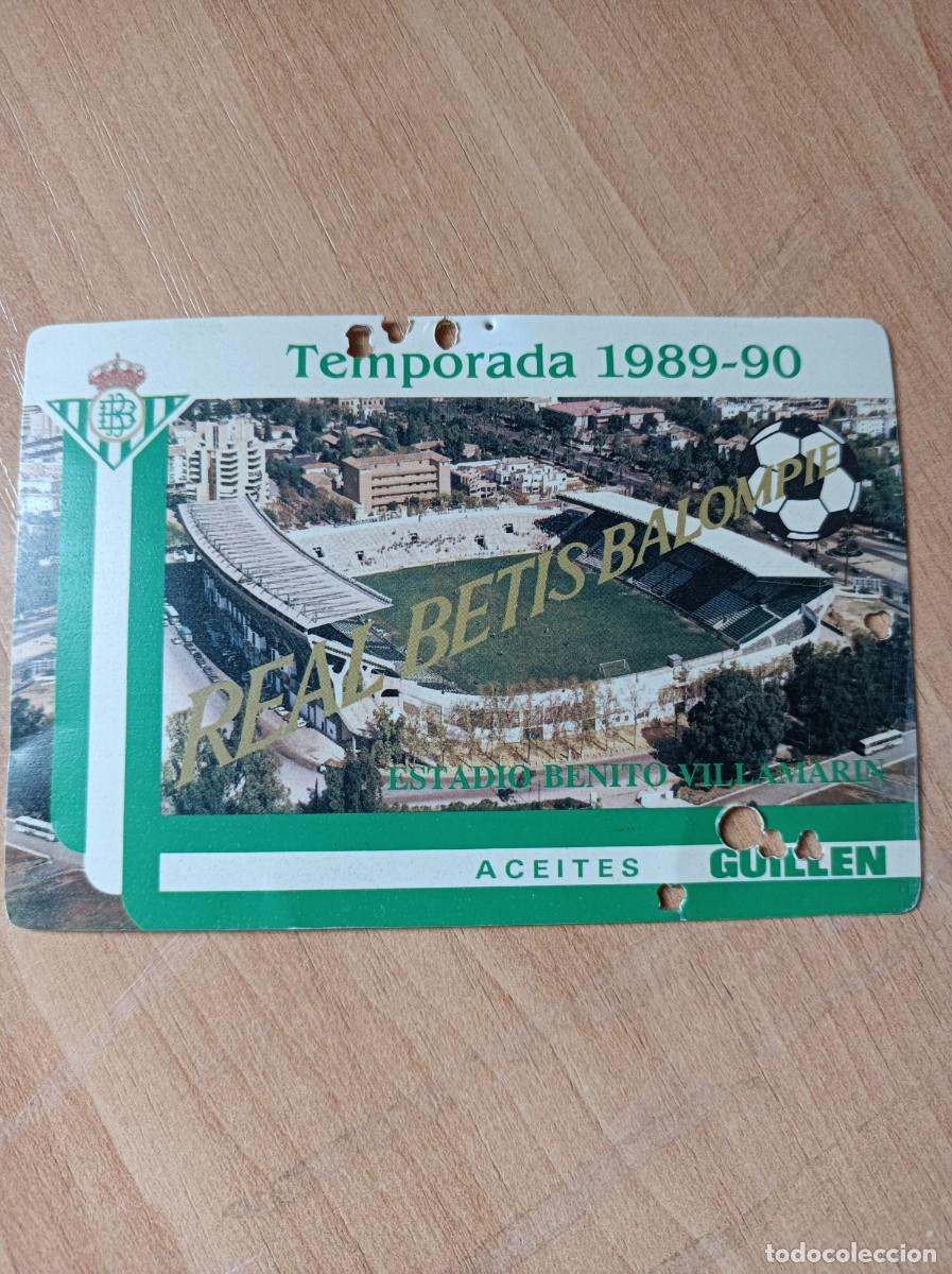 Sports collectibles: Carnet Real Betis 1989-90