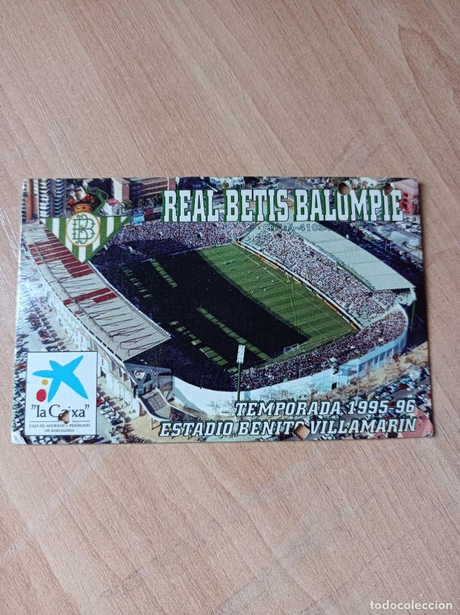 Sports collectibles: Carnet Real Betis 1995-96
