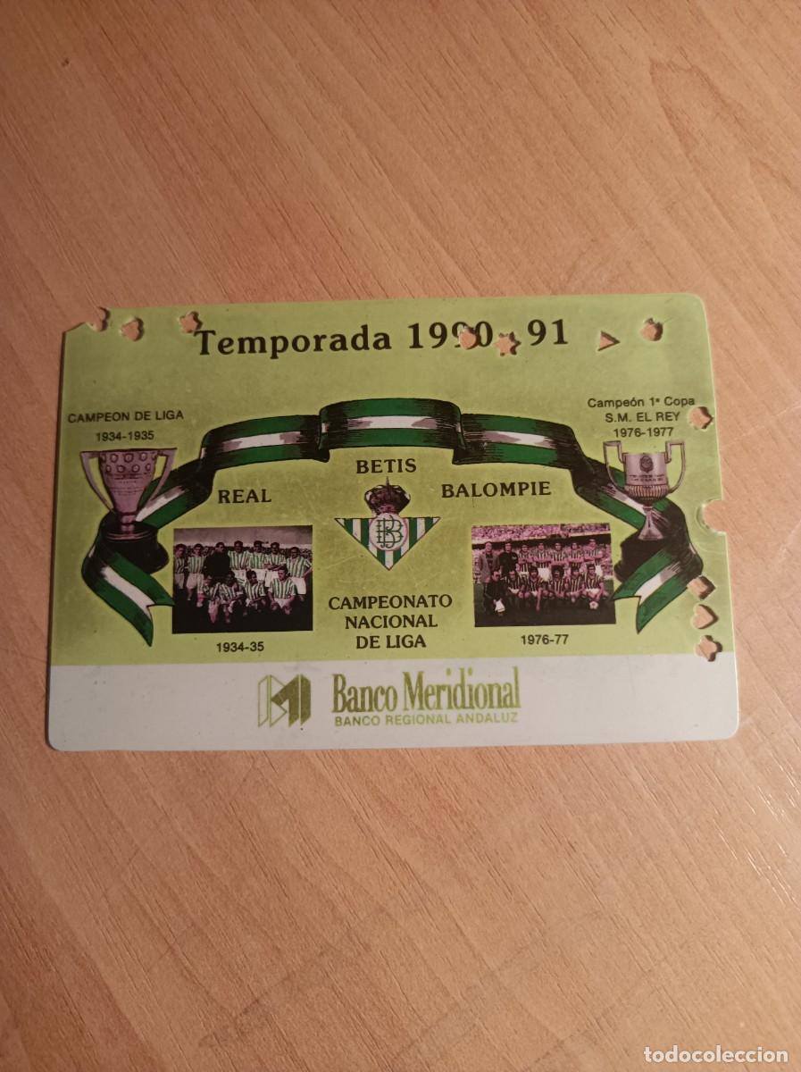 Sports collectibles: Carnet Real Betis 1990-91