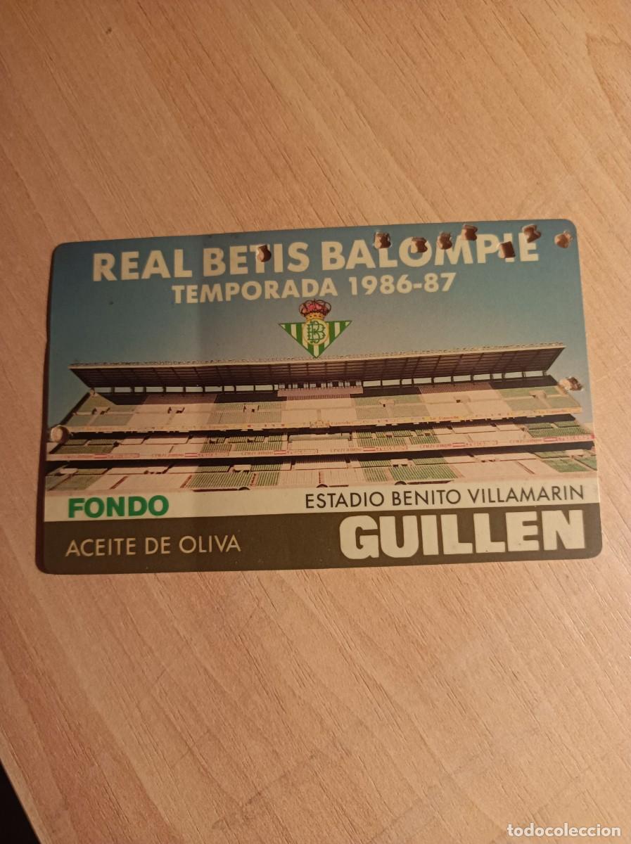 Sports collectibles: Carnet Real Betis 1986-87