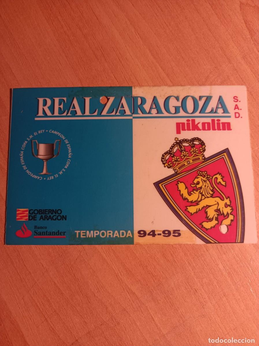 Sports collectibles: Carnet Real Zaragoza 1994-95