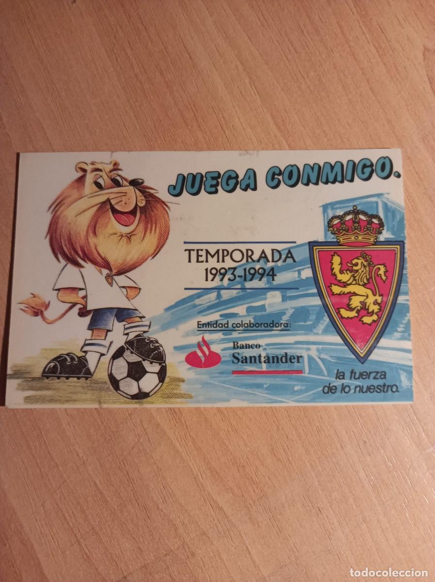 Sports collectibles: Carnet Real Zaragoza 1993-94