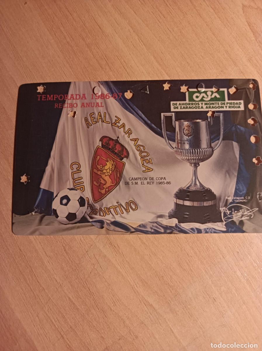 Sports collectibles: Carnet Real Zaragoza 1986-87