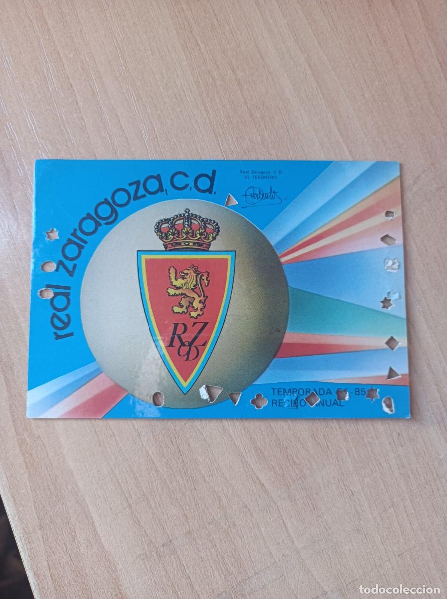 Sports collectibles: Carnet Real Zaragoza 1984-85