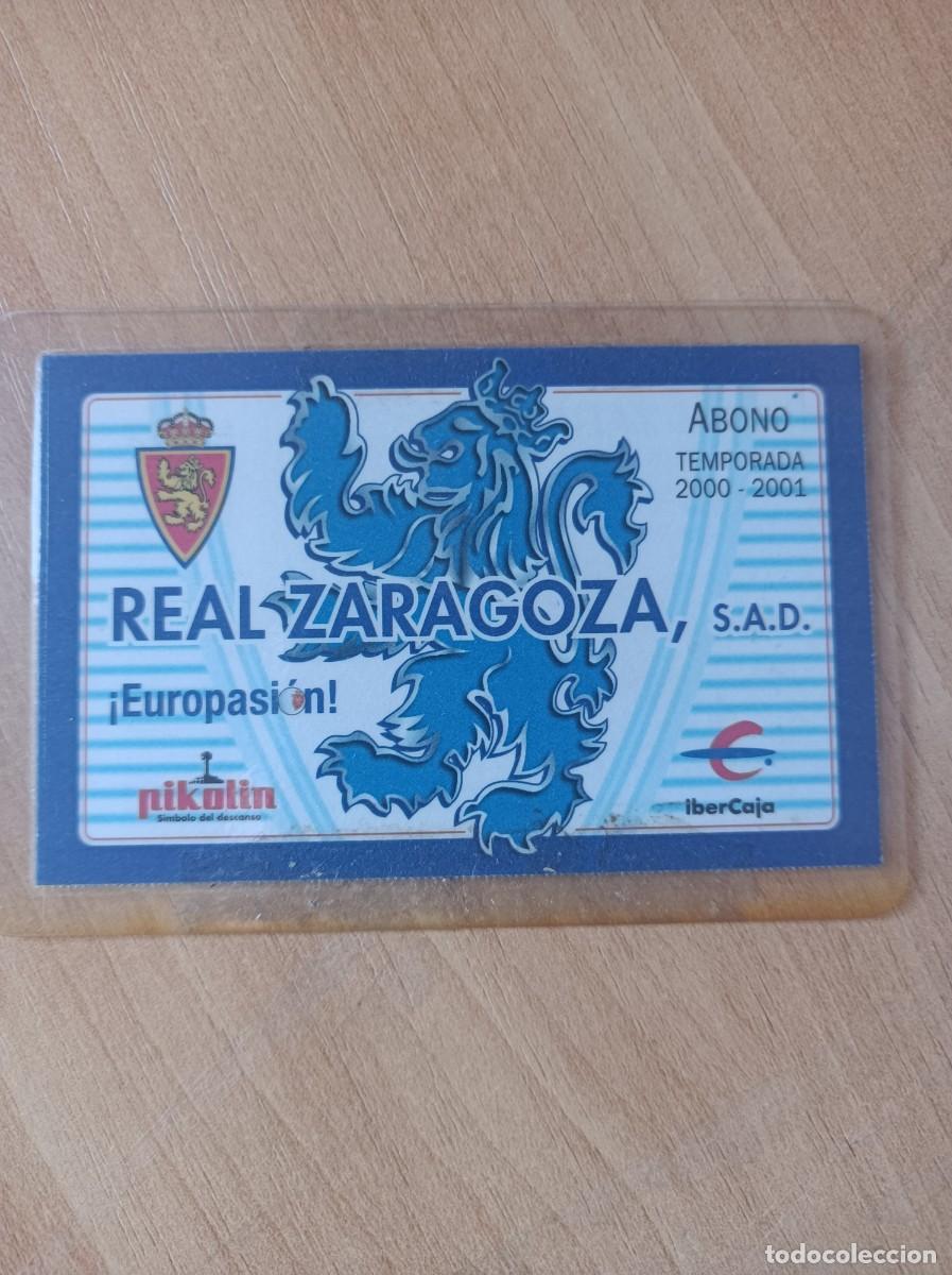 Sports collectibles: Carnet Real Zaragoza 2000-01
