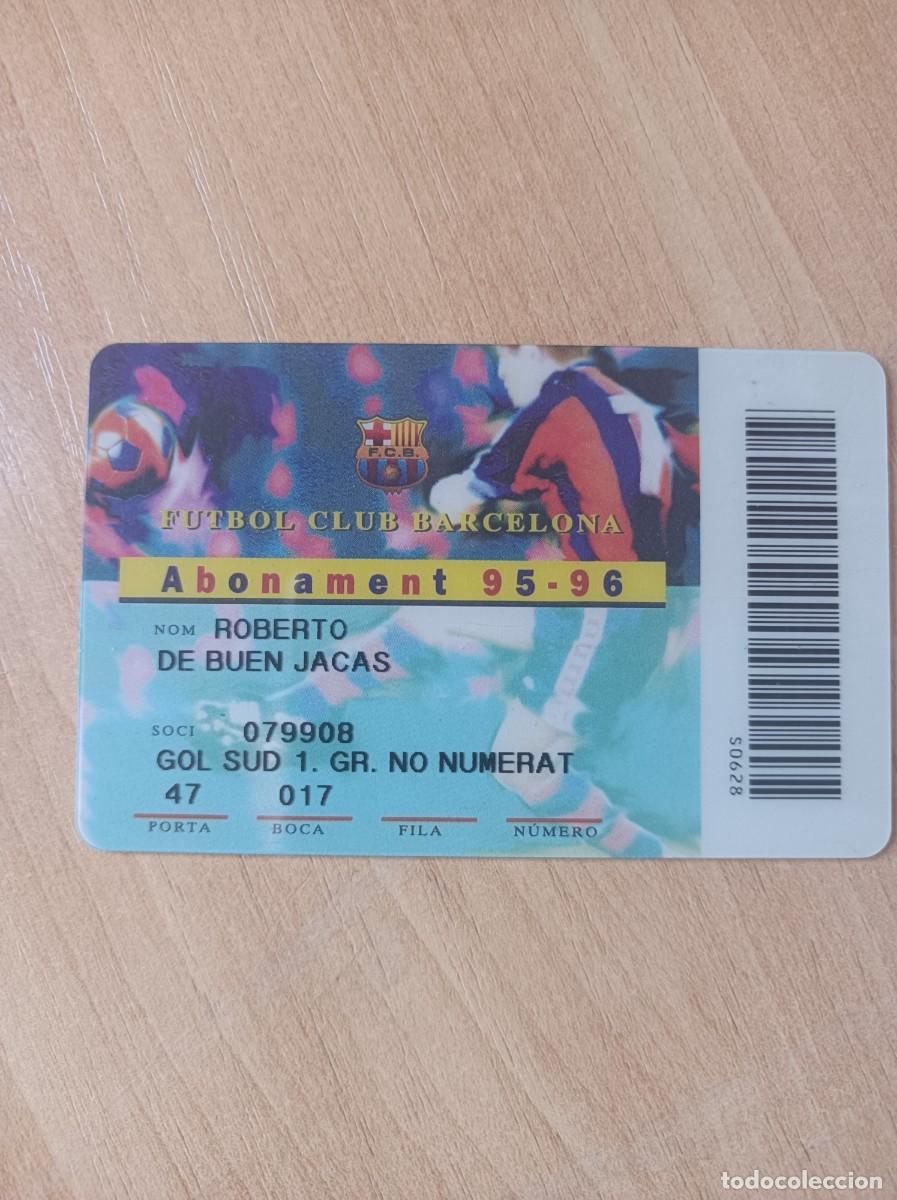 Sports collectibles: Carnet FC Barcelona 1995-96
