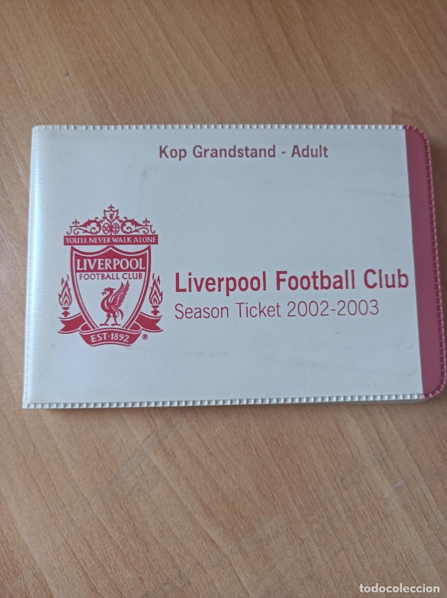 Sammelleidenschaft Sport: Carnet Liverpool FC, 2002-03 , lleno de entradas