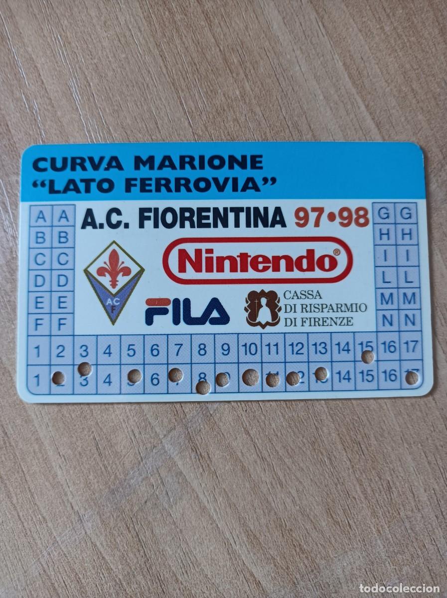 Sports collectibles: Carnet Fiorentina 1997-98