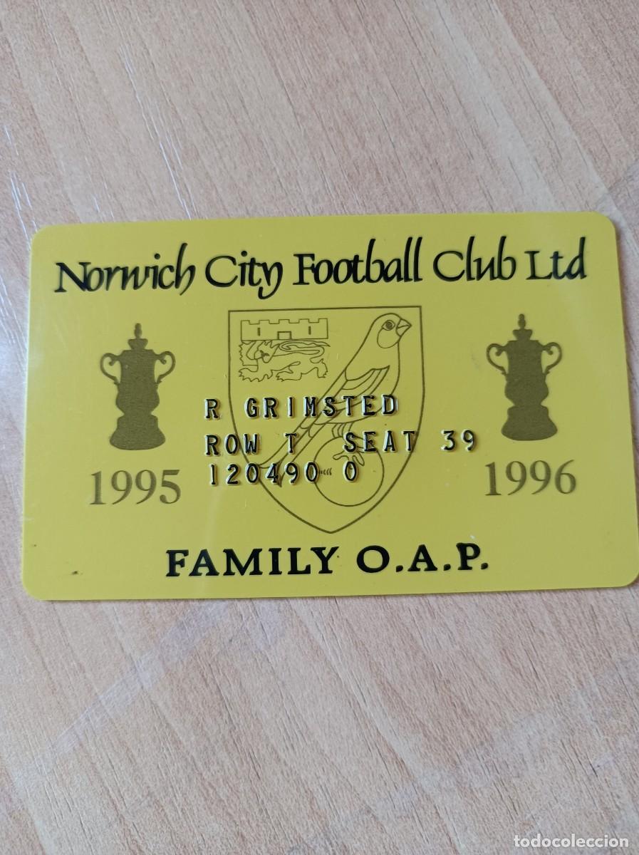 Sammelleidenschaft Sport: Carnet Norwich City 1995-96