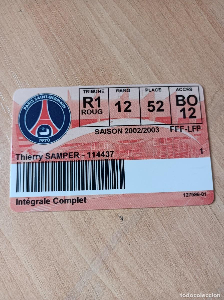 Sammelleidenschaft Sport: Carnet PSG 2002-03, Francia