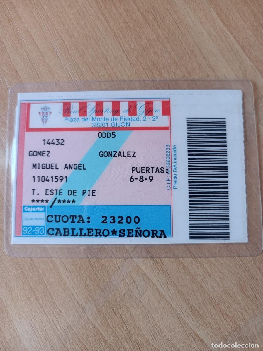 Sammelleidenschaft Sport: Carnet Sporting de Gij&oacute;n 1992-93