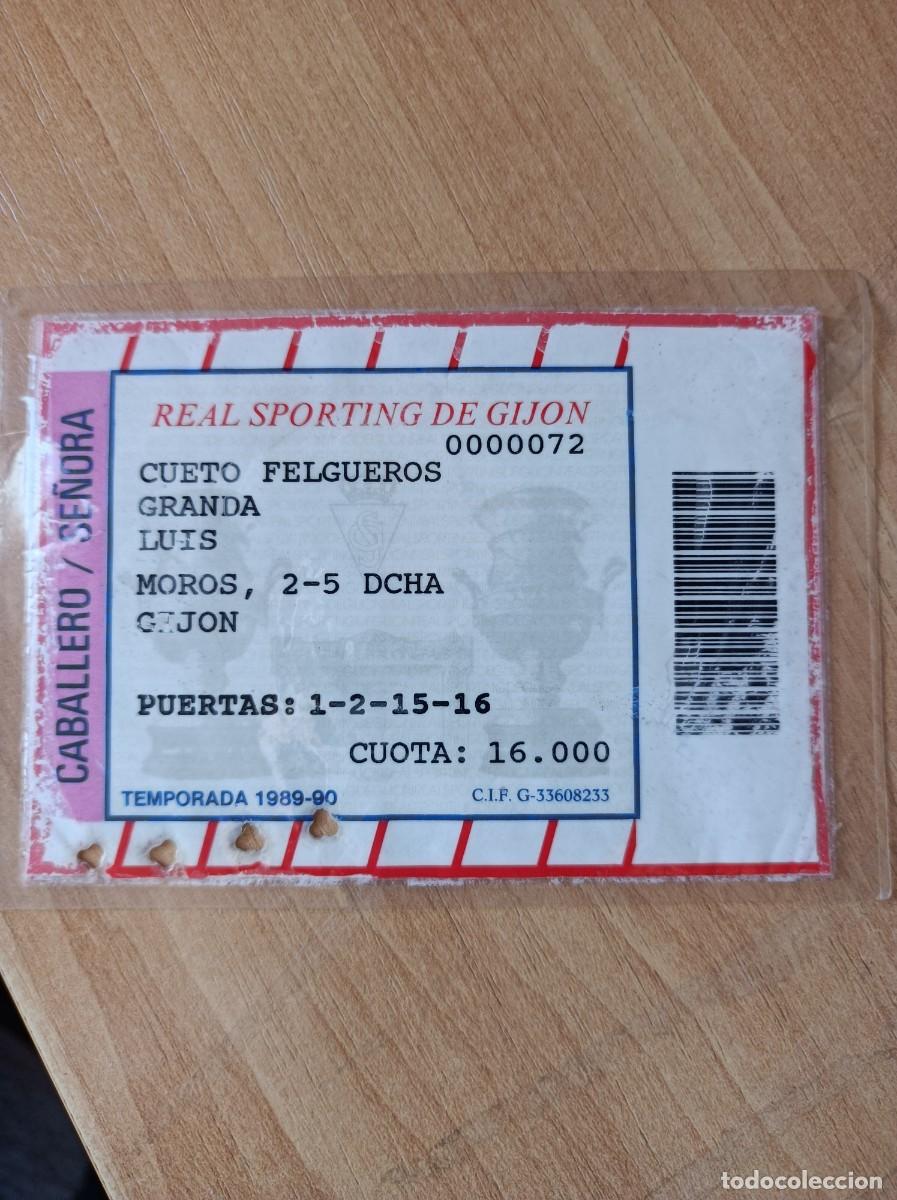 Sammelleidenschaft Sport: Carnet Sporting de Gij&oacute;n 1989-90