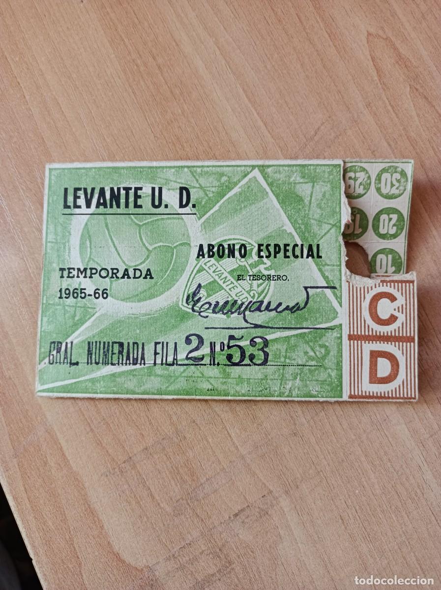 Sammelleidenschaft Sport: Carnet Levante UD 1965-66