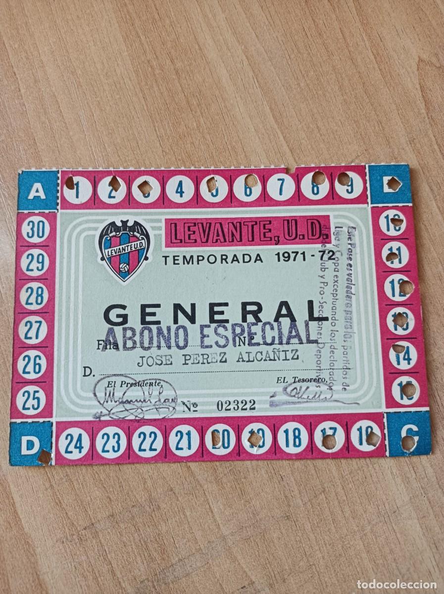 Sammelleidenschaft Sport: Carnet Levante UD 1971-72