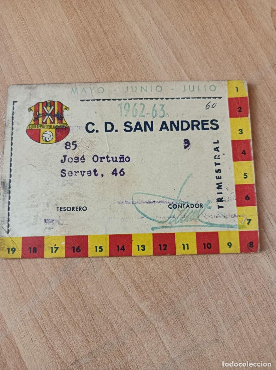 Sammelleidenschaft Sport: Carnet CD San Andr&eacute;s 1962-63