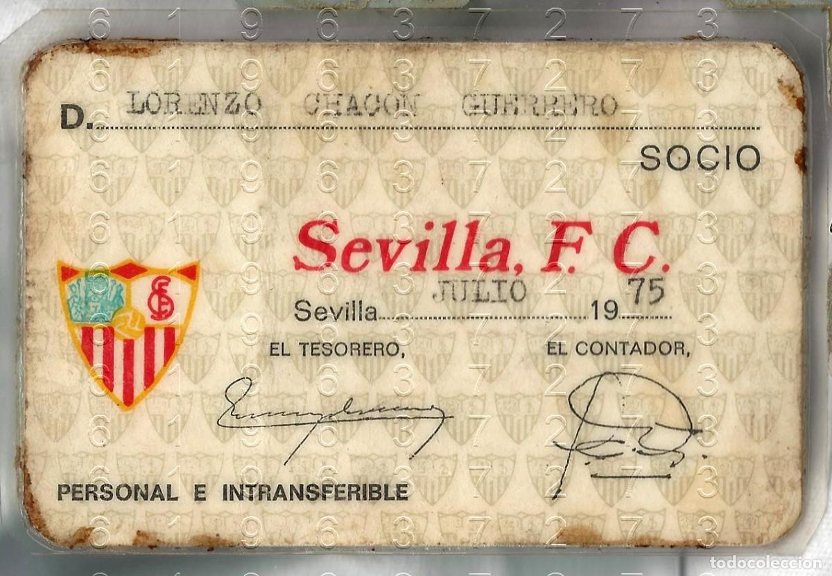 Sammelleidenschaft Sport: SEVILLA FC CARNET SOCIO 1975 FUTBOL L95