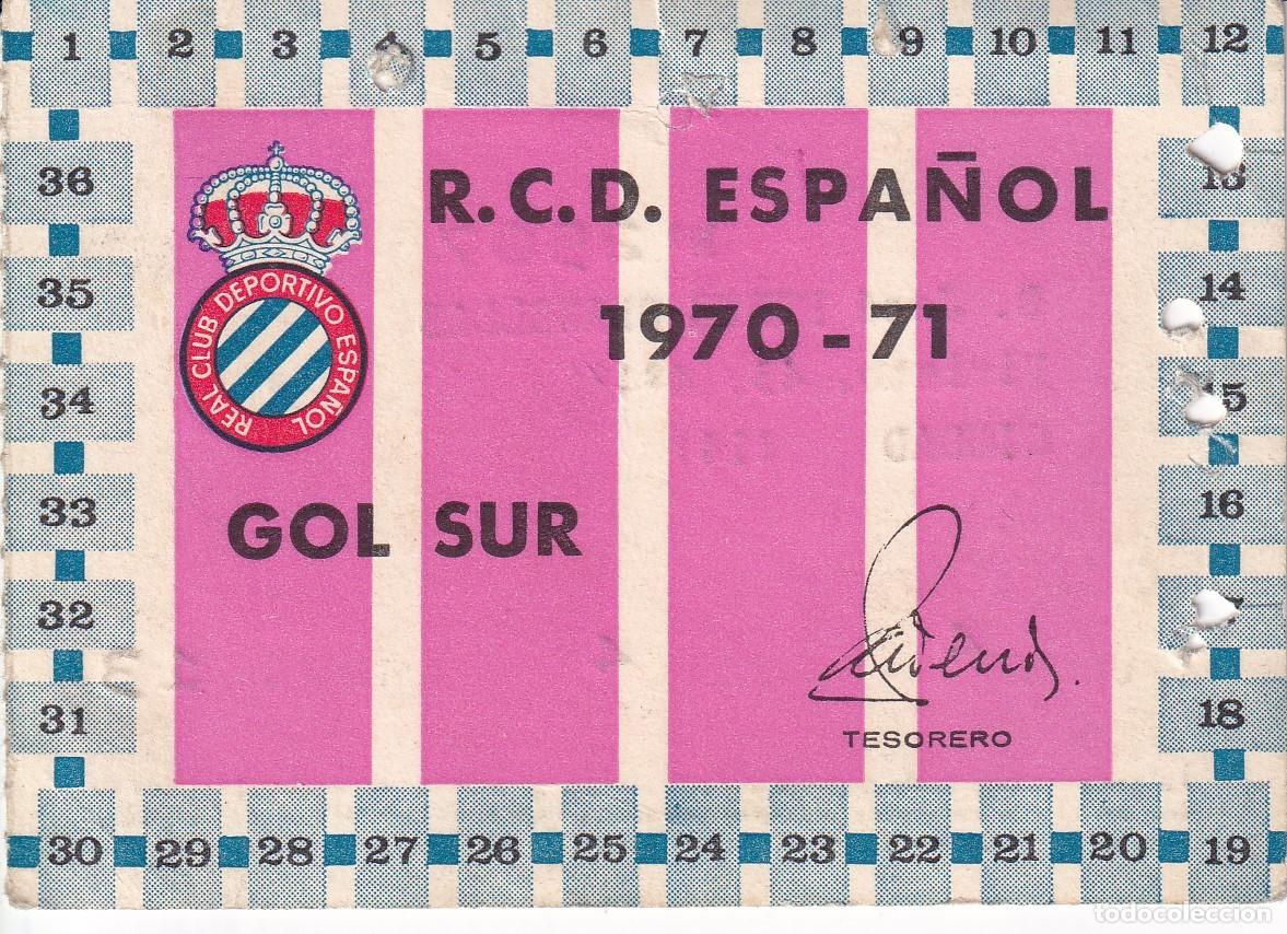 Sports collectibles: CARNET DE FUTBOL REAL CLUB DEPORTIVO ESPA&Ntilde;OL TEMPORADA 1970-1971 (GOL SUR)